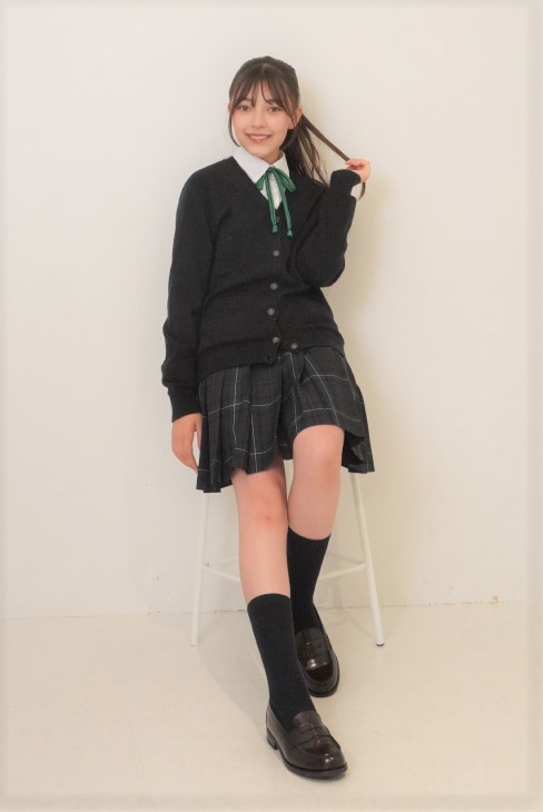 紐リボン グリーンのレンタル／制服レンタルサイトNANCHA