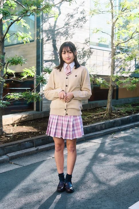 チェックプリーツスカート ピンクのレンタル／制服レンタルサイトNANCHA