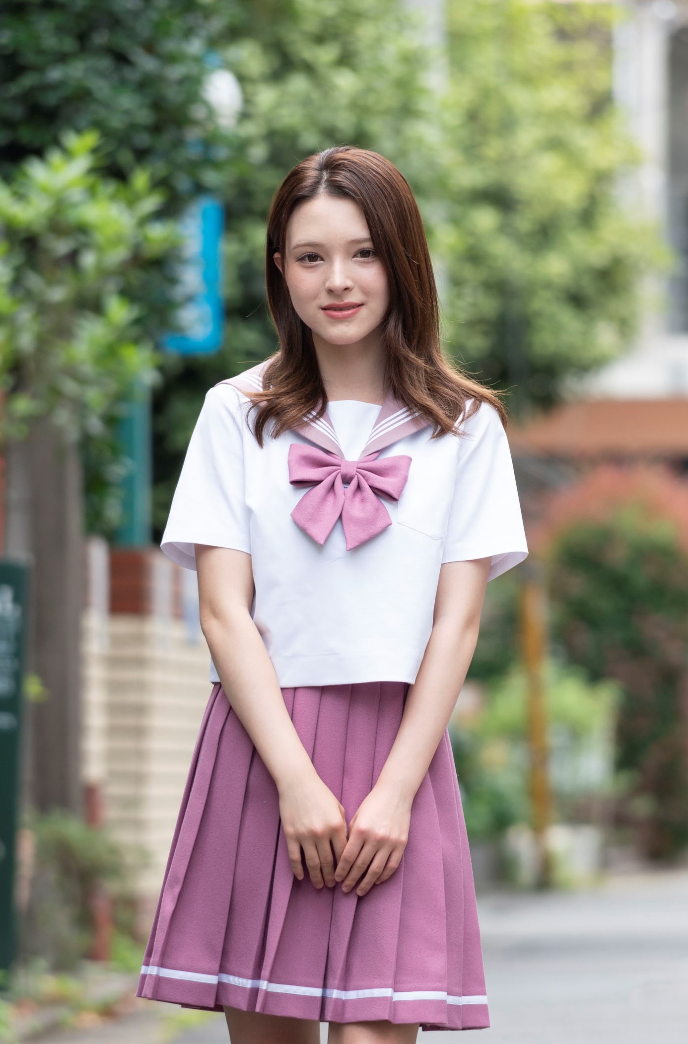 セーラー服 半袖 ピンクのレンタル／制服レンタルサイトNANCHA 