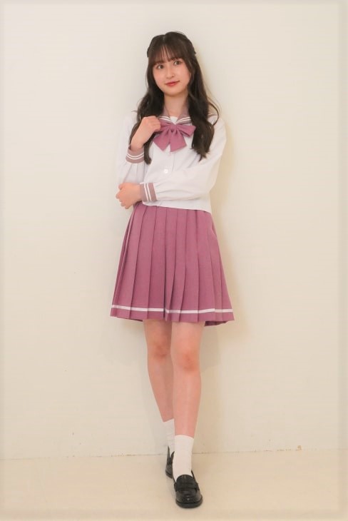 無地リボン ピンクのレンタル／制服レンタルサイトNANCHA