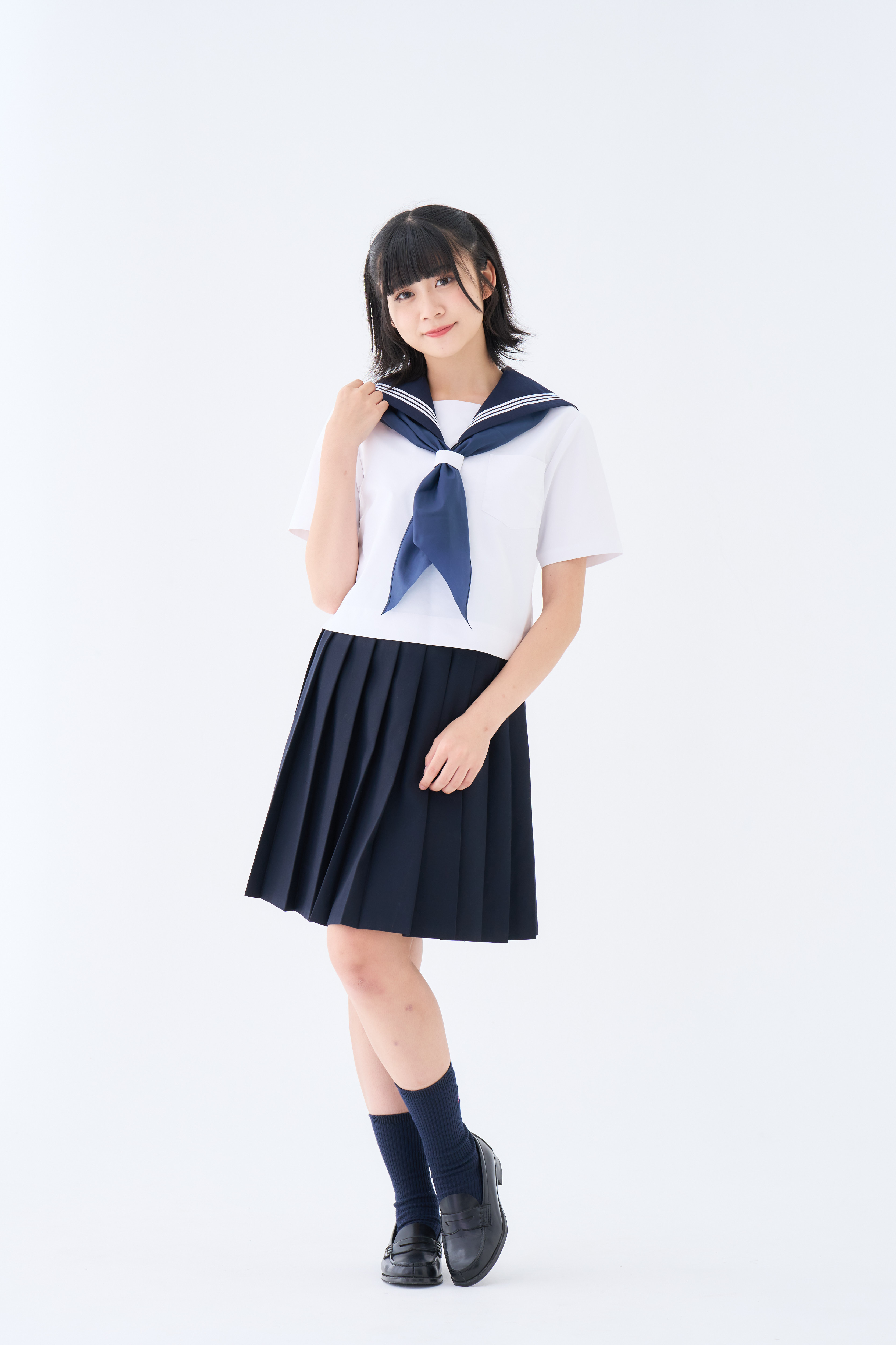 セーラー服 三角タイ ネイビーのレンタル／制服レンタルサイトNANCHA